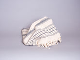 Hand loomed striped cotton towel