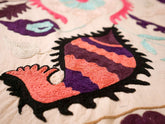 Mochi embroidered textile, No.4