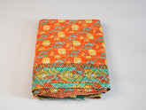 Kantha quilt in recycled cotton