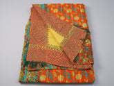 Kantha quilt in recycled cotton
