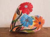 Meadow embroidered cushion