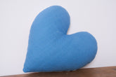 Heart shaped cushion, hand embroidered in South Africa.