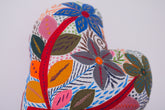 Hand embroidered heart, made in South Africa by a women's association