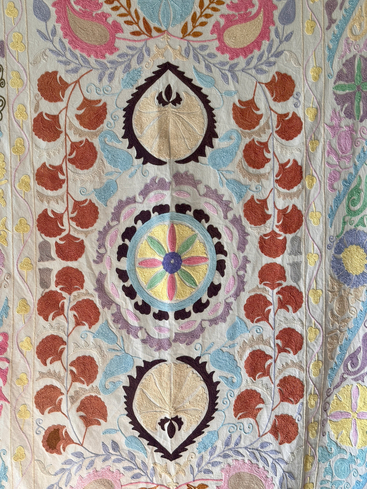 Mochi blanket, hand-embroidered No.15