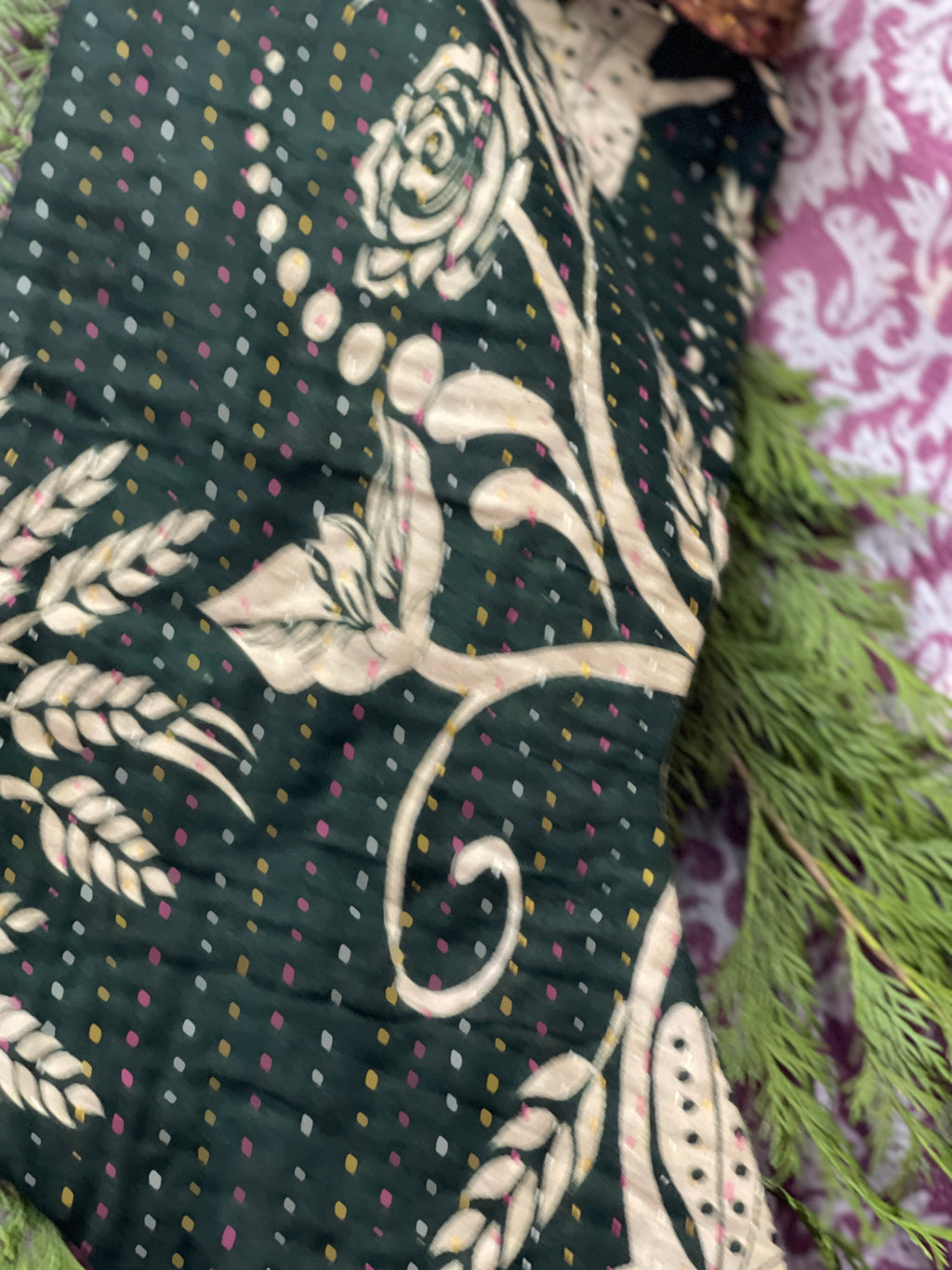 Christmas stockings, Vintage Kantha Large