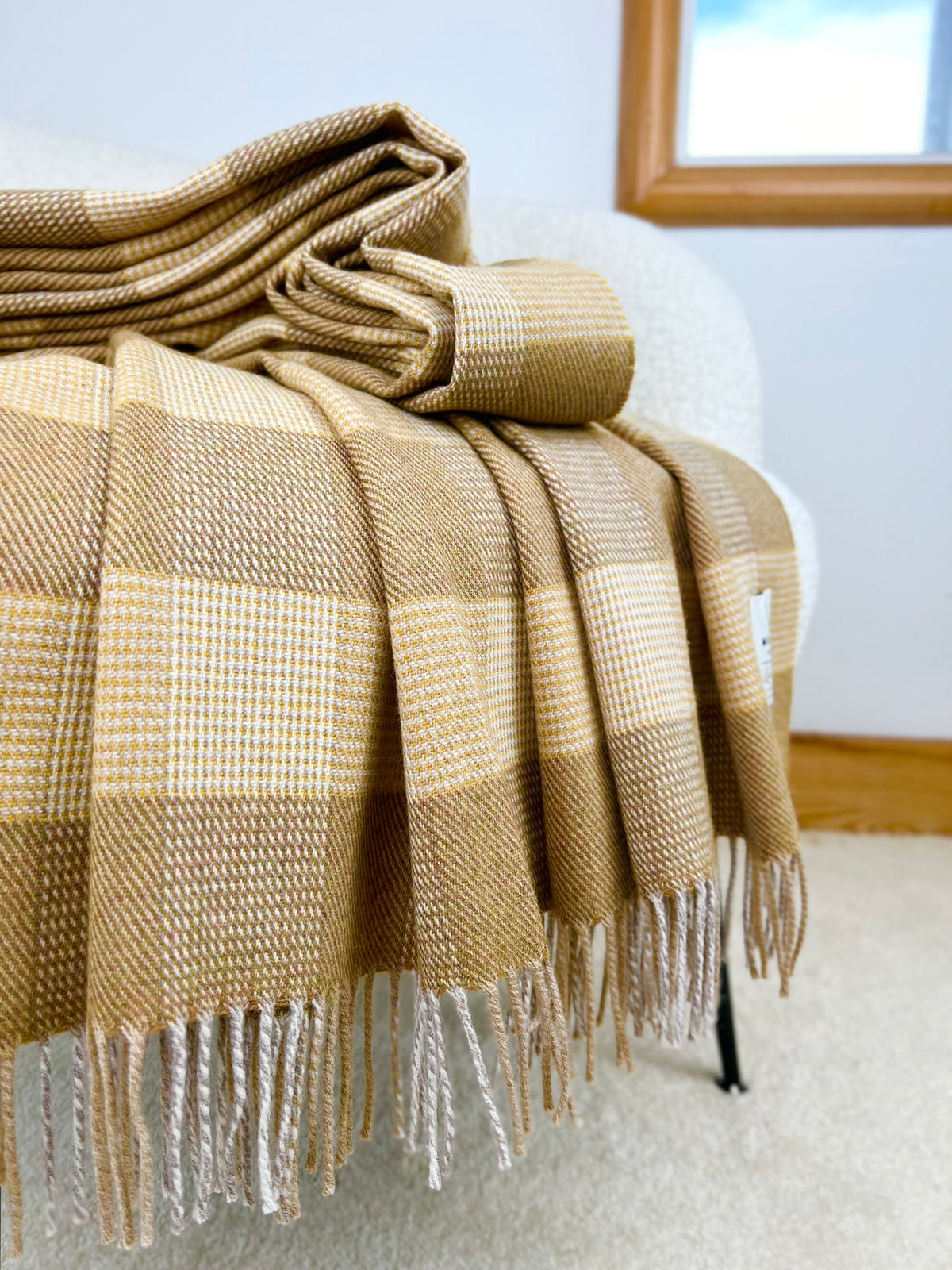 Merino lambswool throw, "Aisling"