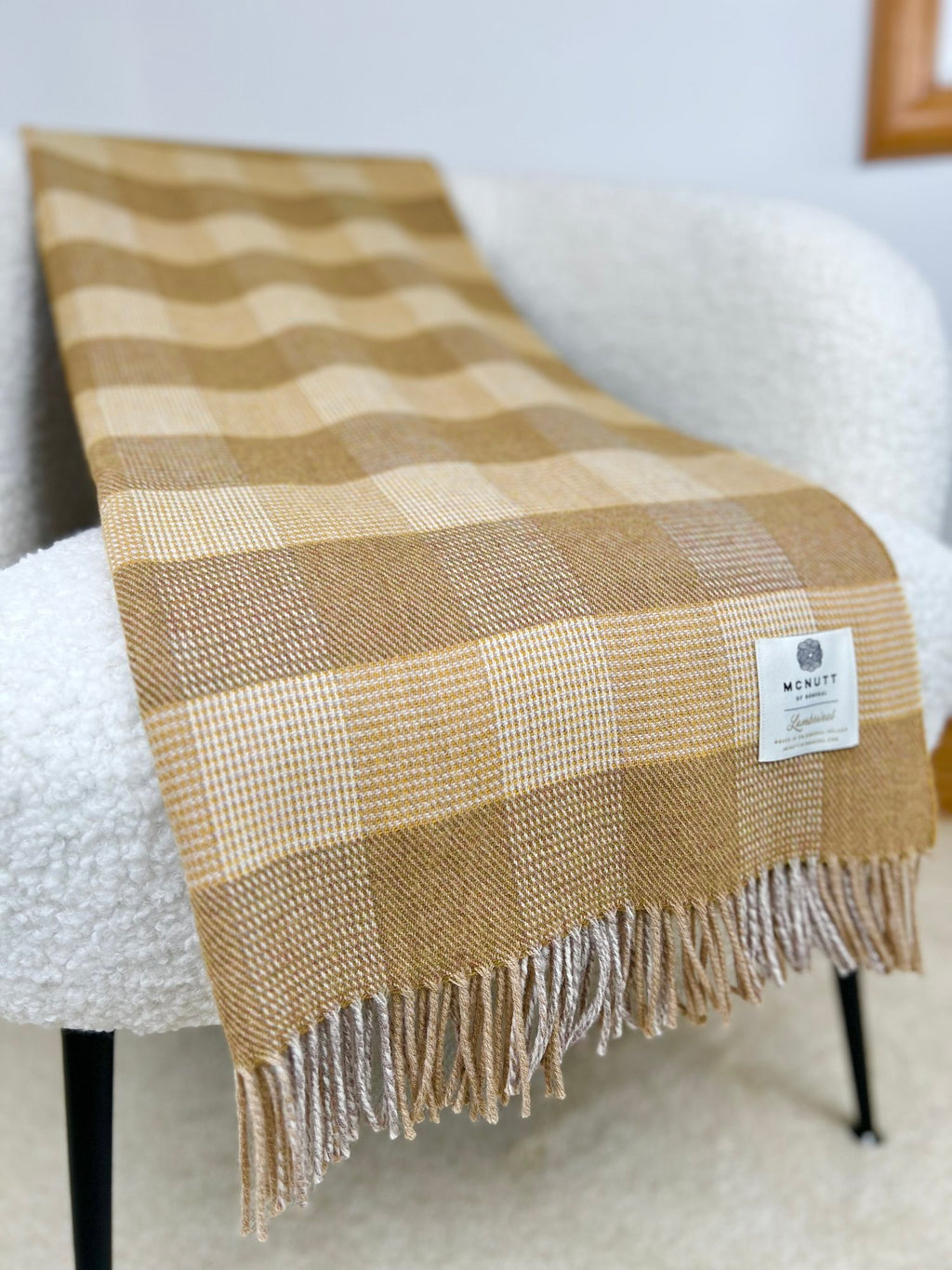 Merino lambswool throw, "Aisling"