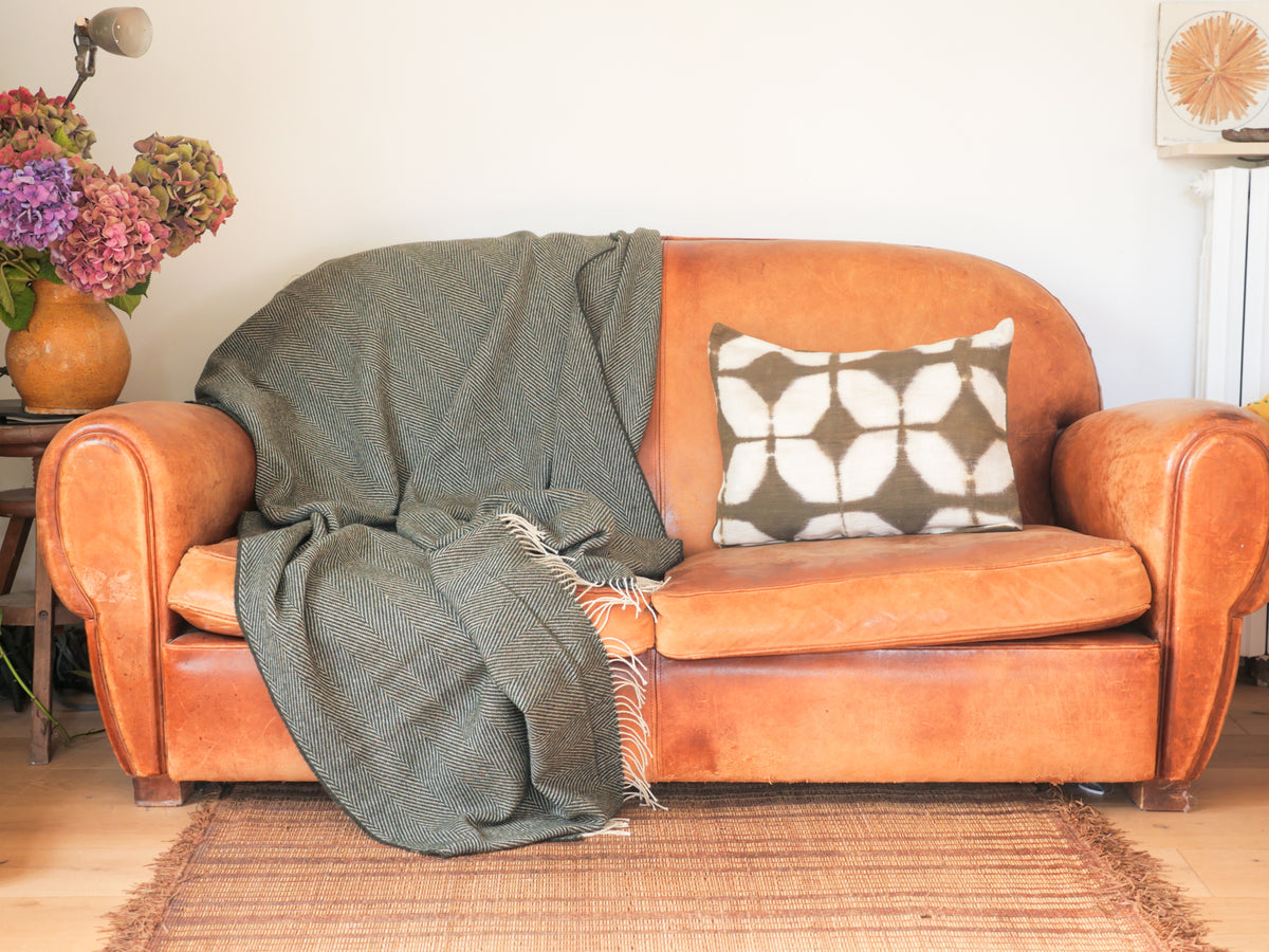 Irish blanket, fine wool "moss"