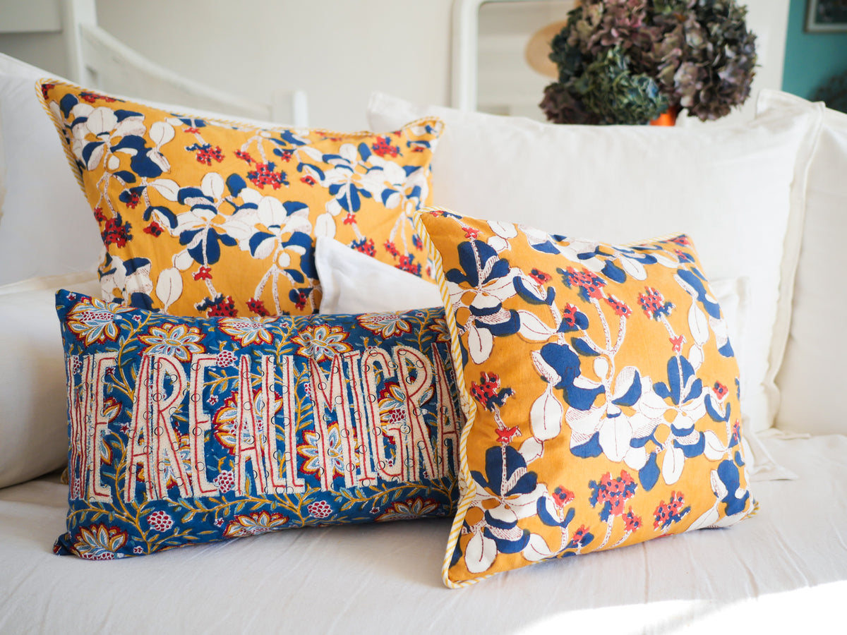 Coussin block print Jamini 