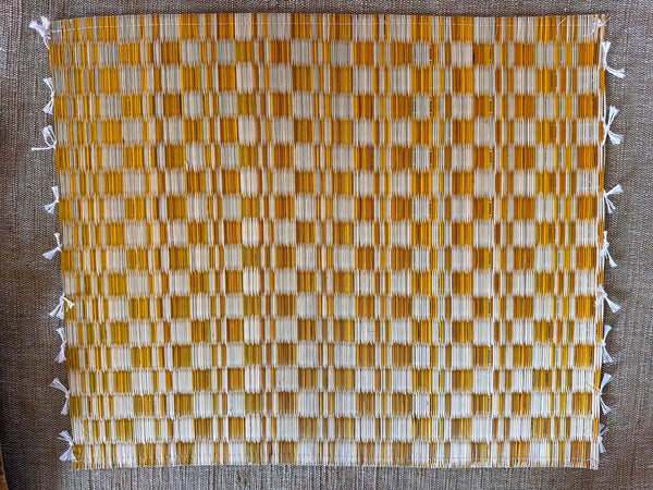 Handwoven place mat, Yellow River