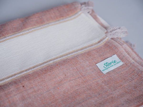 Himalaya Stone Scarf, Handwoven Cashmere