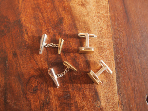 Maya Magal, cufflinks, gold-plated silver