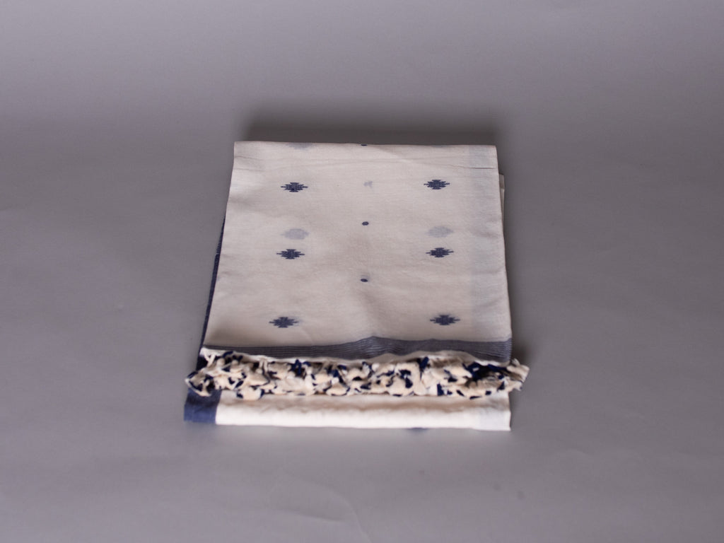 Dupatta Shawl, Blue Diamonds