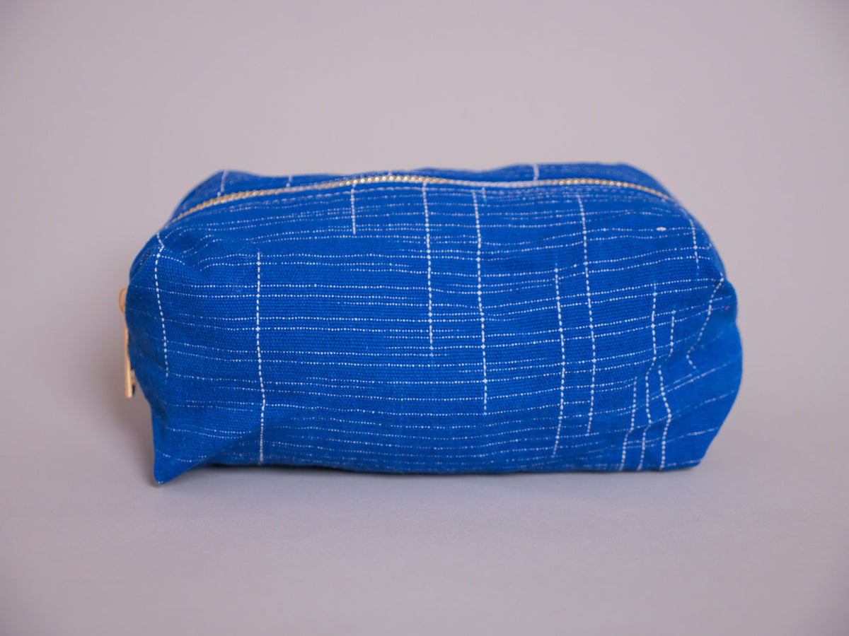 Trousse en coton “Faso Dan Fani”. Tissée au Burkina Faso, confectionnée en France 