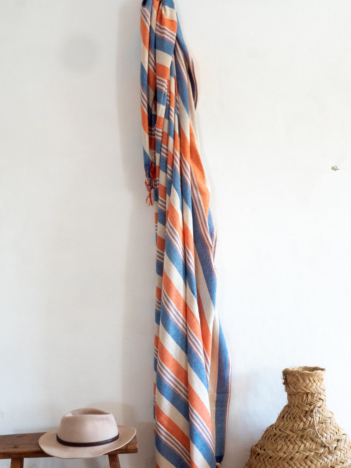 Drap en coton tissé main