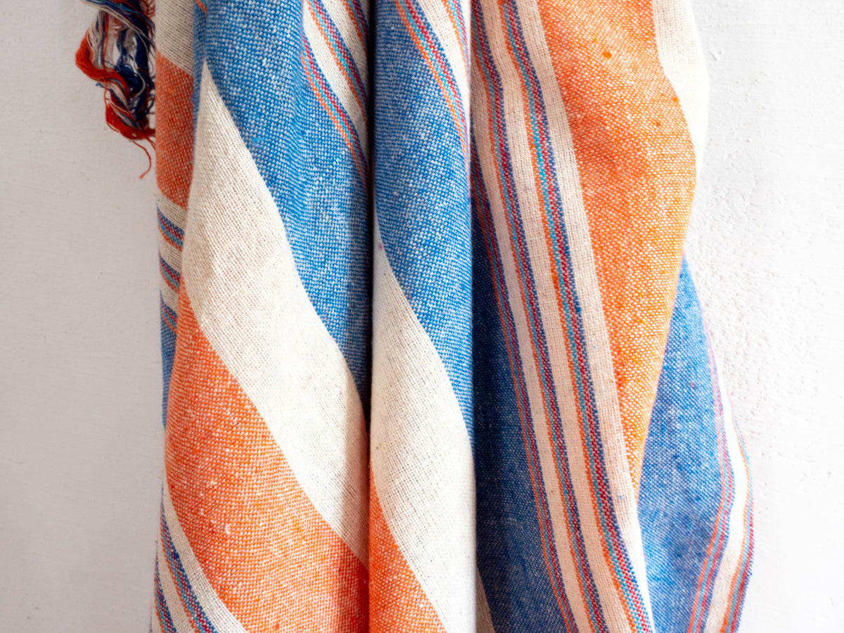 Drap en coton tissé main