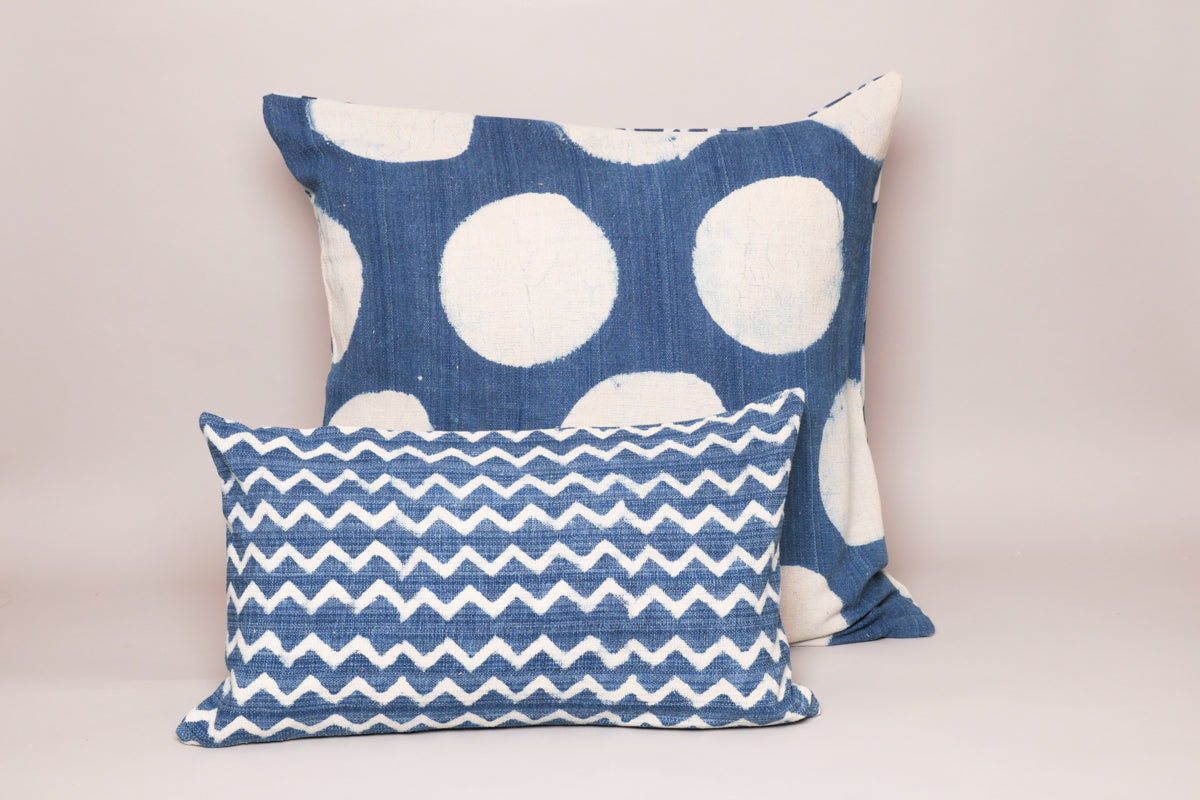 Coussin Tissé Main Indigo Main image