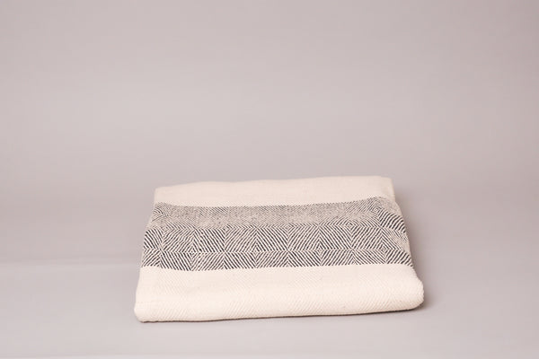 Geo plaid tisse main