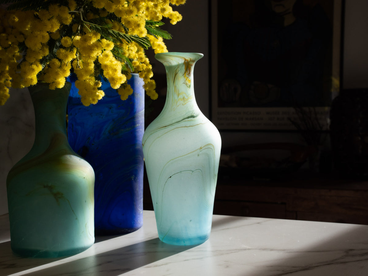 Phoenician glass vase, hand-blown, No.4