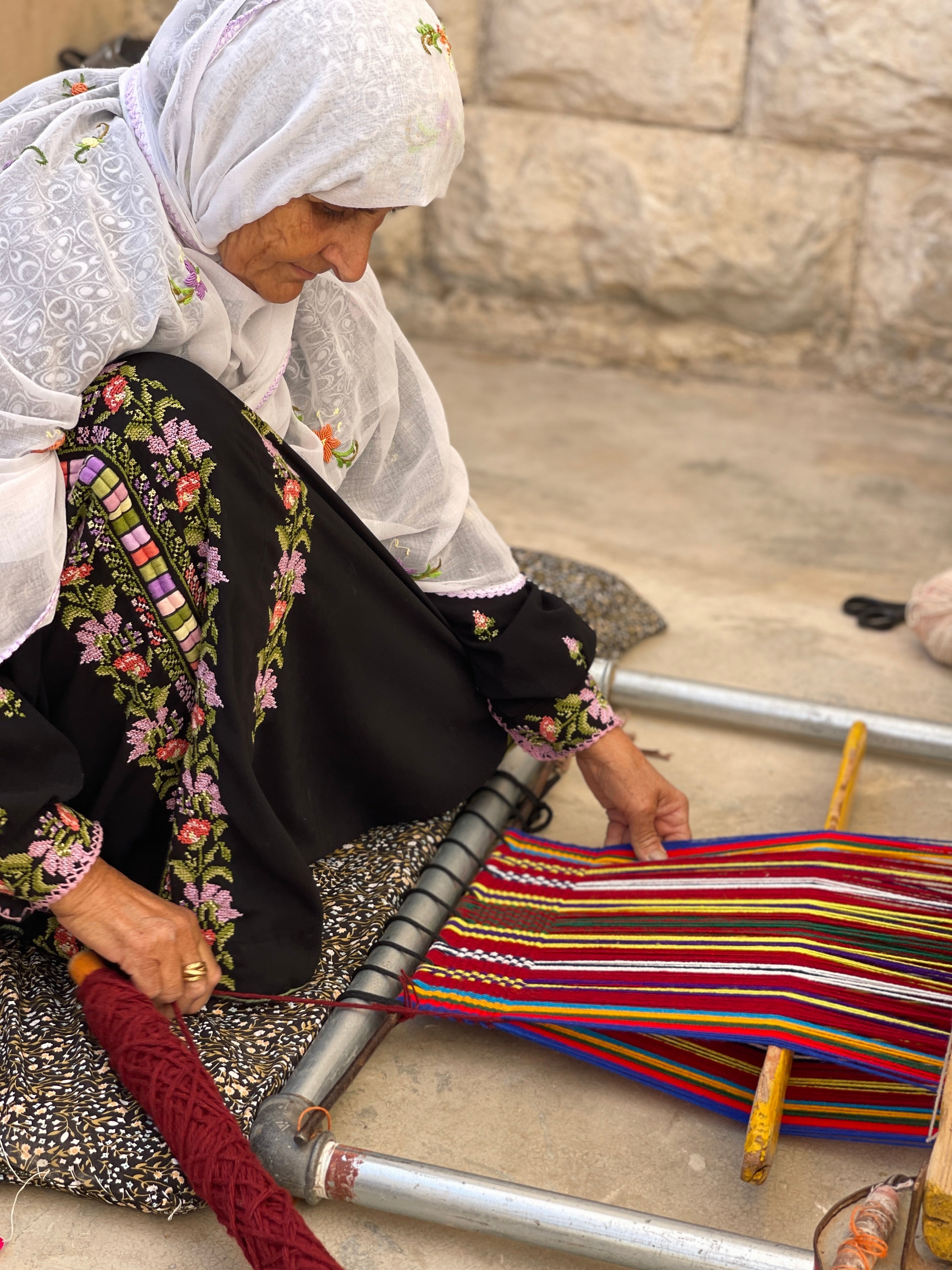 Hand spun wool, Hebron, Palestinian territories