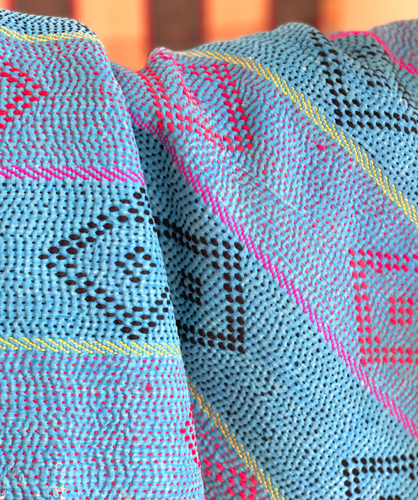 Vintage Kantha Pink Diamond