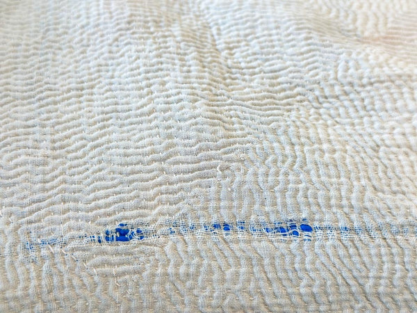Vintage Kantha Bedspread in Recycled Cotton: Pink Pastel