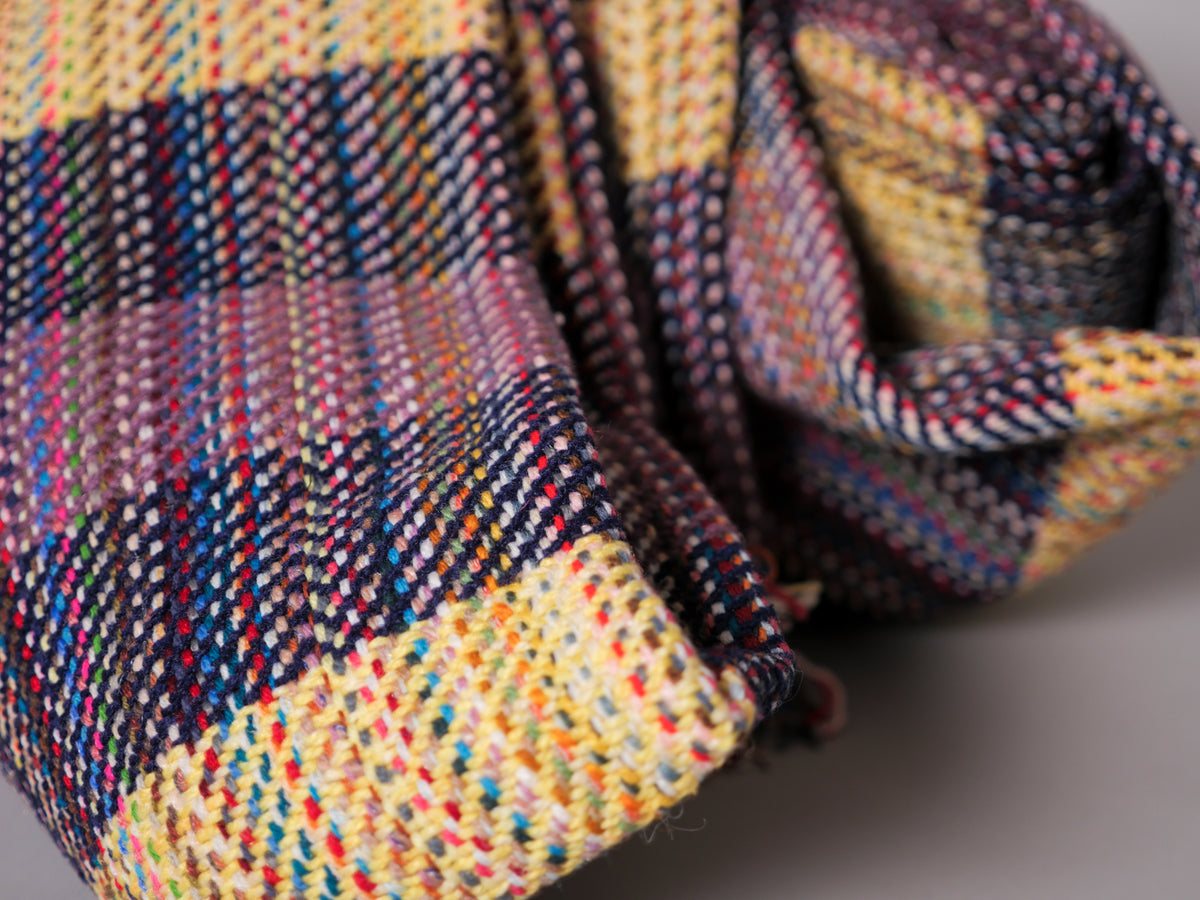 Plaid khadi en laine recyclé