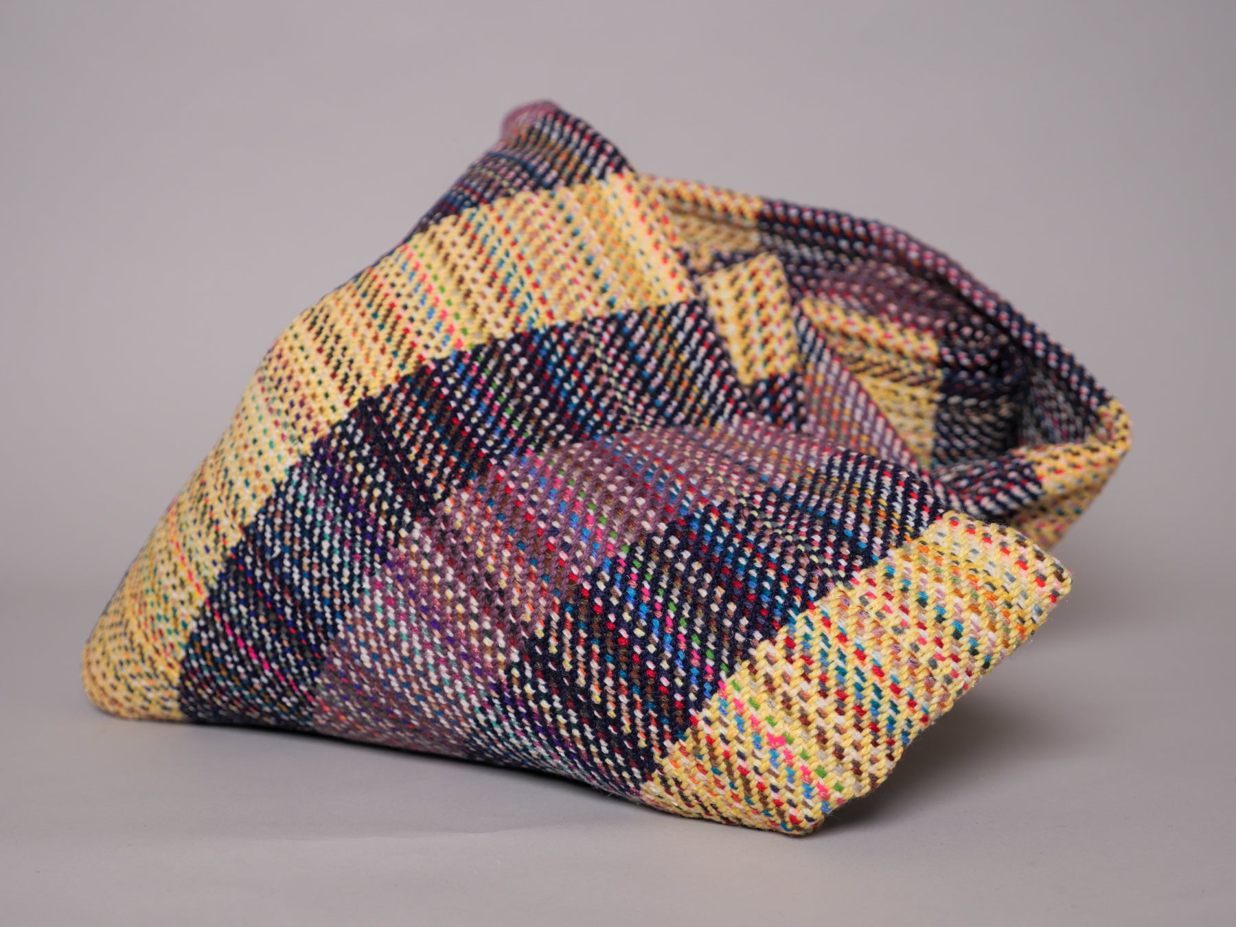 Khadi blanket, handwoven recycled wool No.23 Secondary image