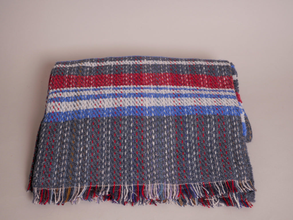 Recycled wool "Tweed" throw, No.3