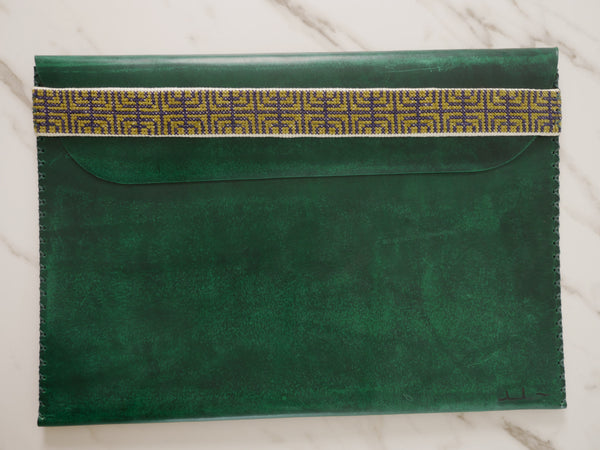  housse d'ordinateur ou porte documents en cuir de vachette fait main prés de Hebron.