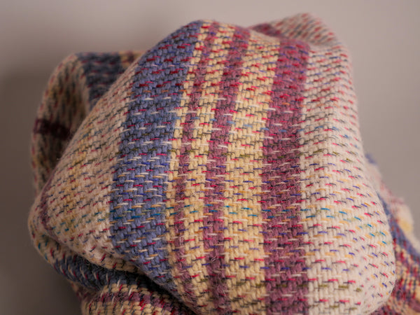 Recycled wool "Tweed" throw, No.5