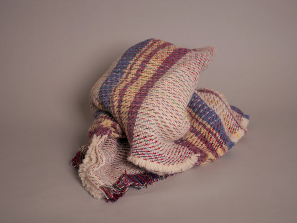 Recycled wool "Tweed" throw, No.5