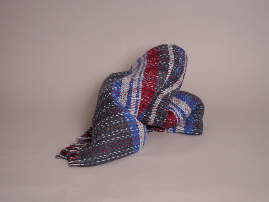 Recycled wool "Tweed" throw, No.3
