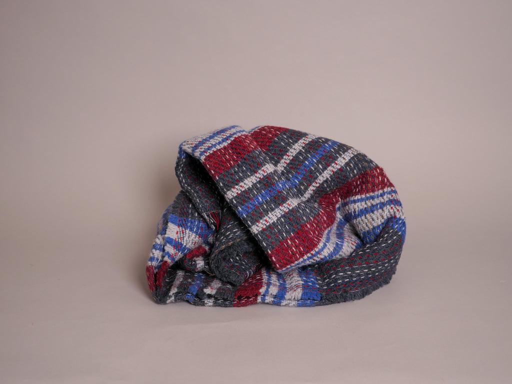 Recycled wool "Tweed" throw, No.3