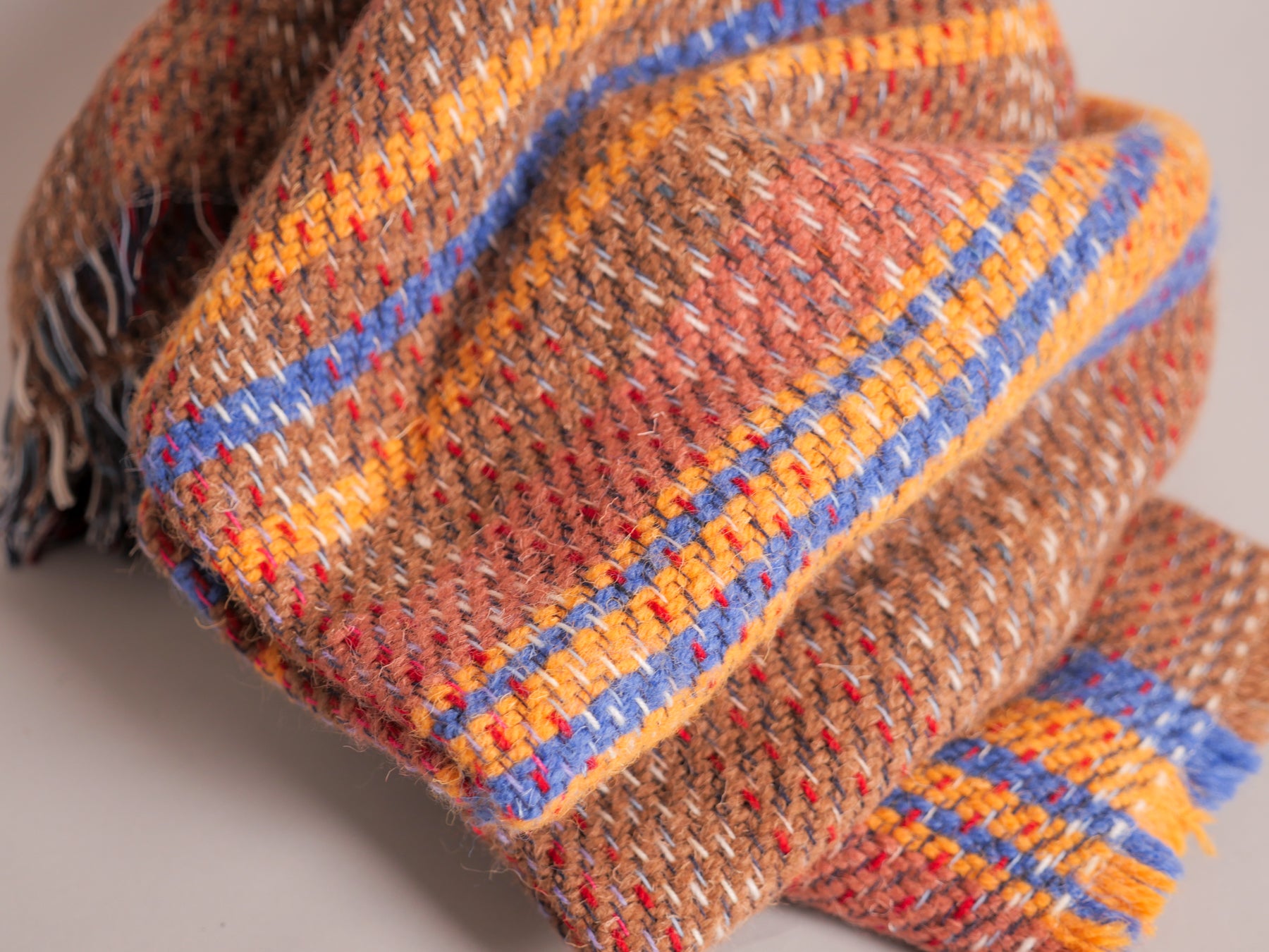Recycled wool "Tweed" throw, No.4 Secondary image