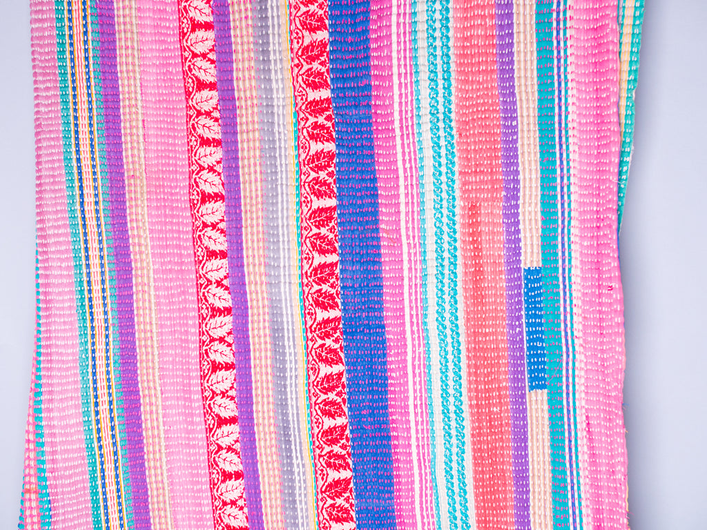 Vintage hand-embroidered throw