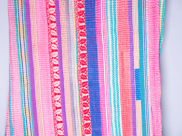 Vintage hand-embroidered throw