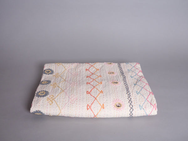 Jaipur hand-embroidered blanket, small