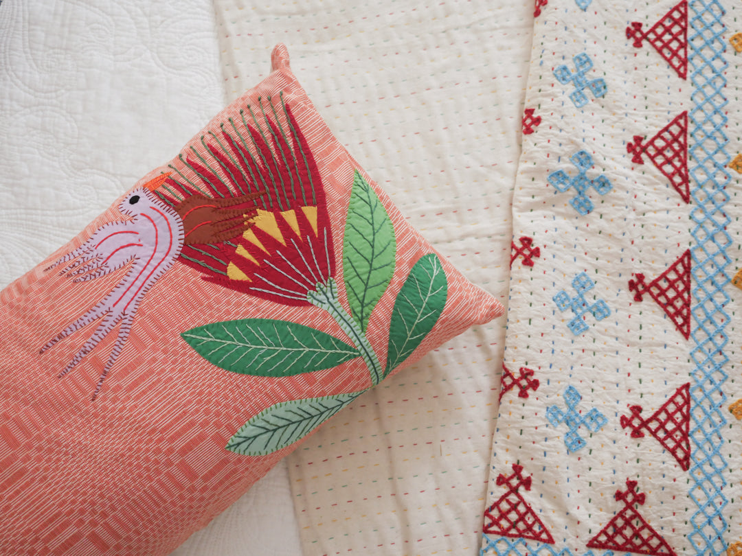 Jaipur hand-embroidered blanket Bonbon, large Secondary image