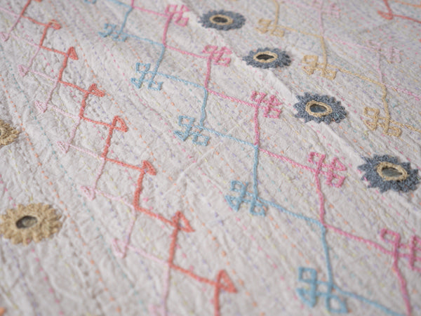 Jaipur hand-embroidered blanket, small