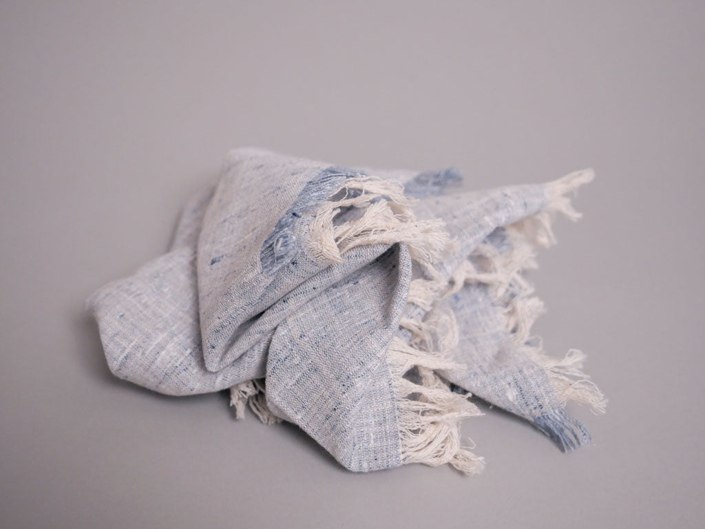 Set of 4 pure cotton napkins, handwoven by artisans