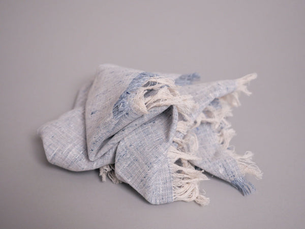 Set of 4 pure cotton napkins, handwoven by artisans