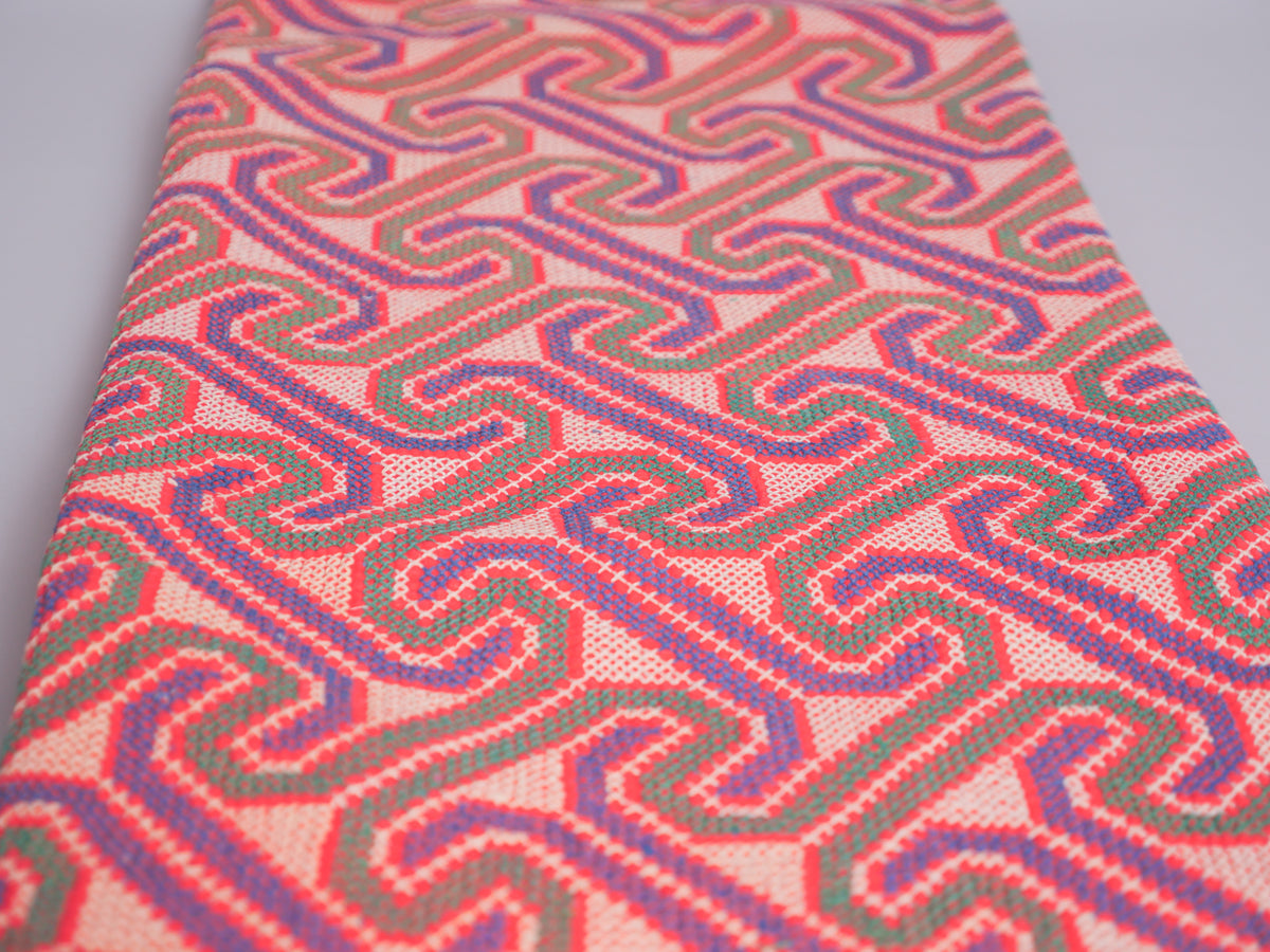 Vintage cross-stitch throw, Bengal