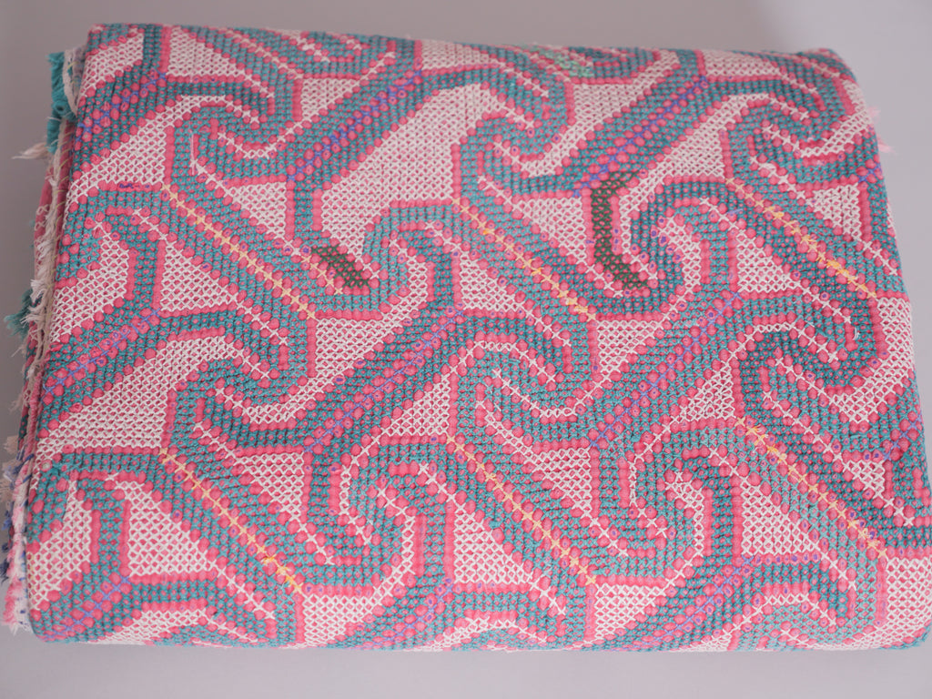 Couverture brodé main, Galicha Bangladesh, Inde