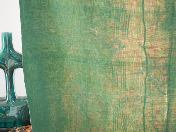 Vintage tapestry kantha, bedspread hand-embroidered cotton