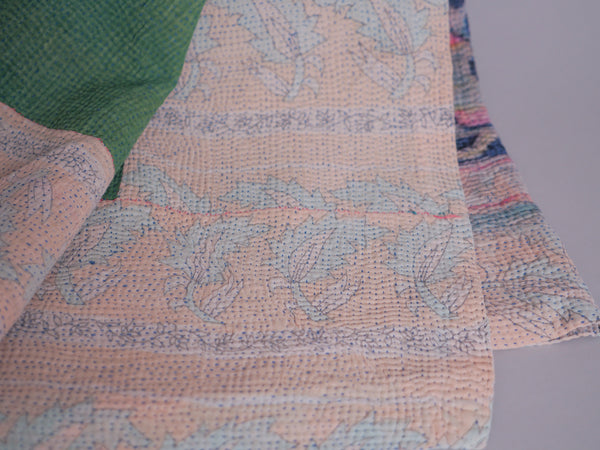 Kantha brodé main imprimé