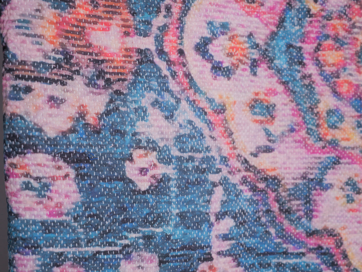 Kantha Vintage imprimé tapis.