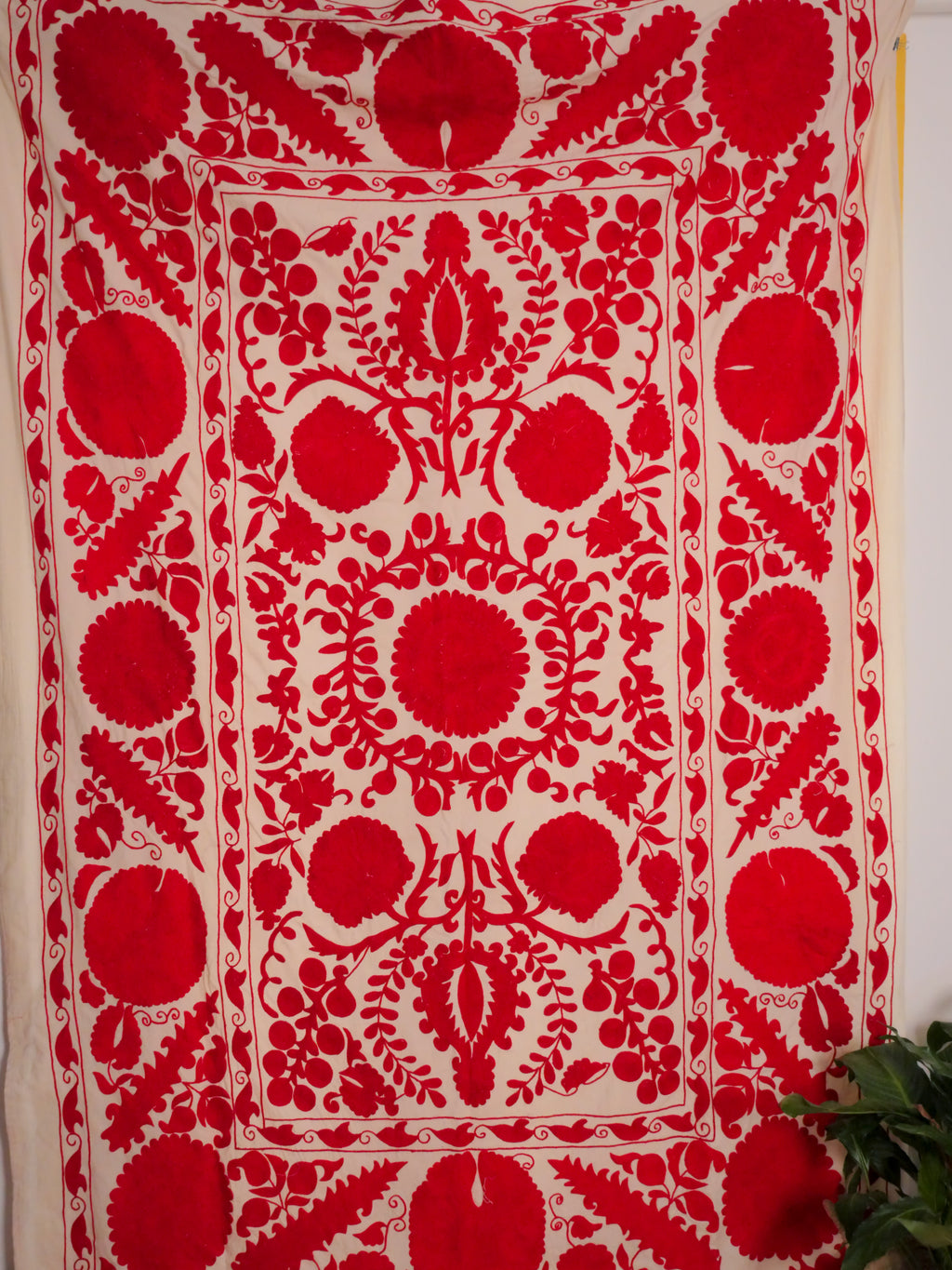 Contemporary Mochi Suzani Rouge