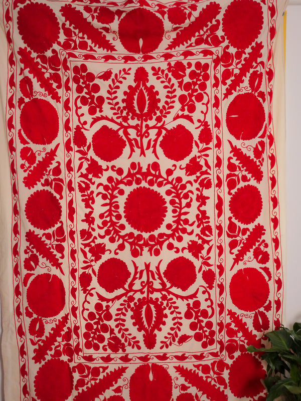 Contemporary Mochi Suzani Rouge