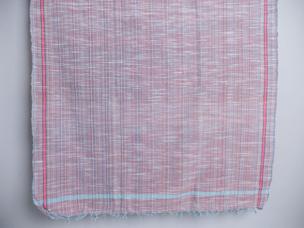 Handwoven cotton towel, Dusk. Mixed-yarn weave. Secondary image